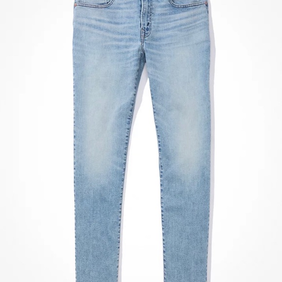 American Eagle AirFlex+ Slim Straight Jeans (light blue) - 32x30 - Picture 4 of 9